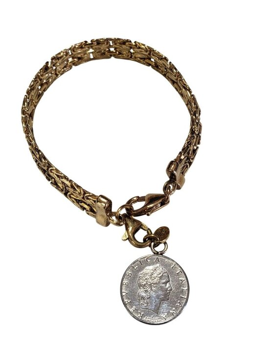 Itaor Jewelry - Itaor Made in Italy 925 Bracelet with Silver Coin Charm